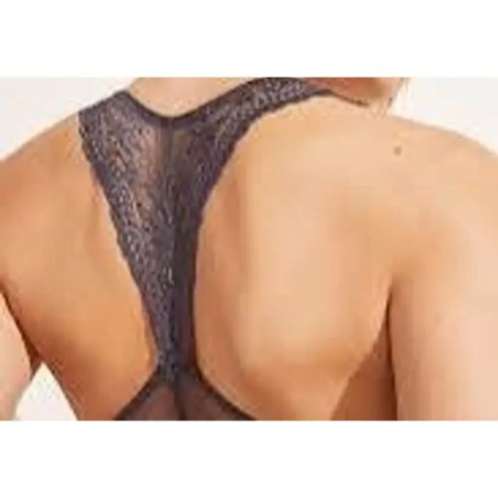 Eberjey NWT Colette Lace Racerback Bralette‎ Pebble Mesh Size Small